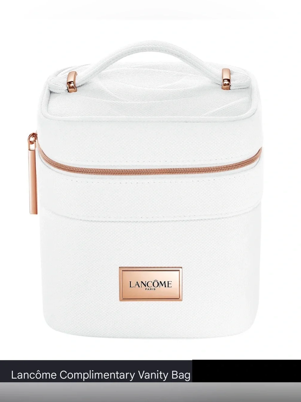 Lancome Cosmetic Makeup Bag, GWP, White New Absolue Rose Lancôme NEW
